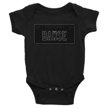 Bawse - Cali License Plate (Black) Infant Bodysuit