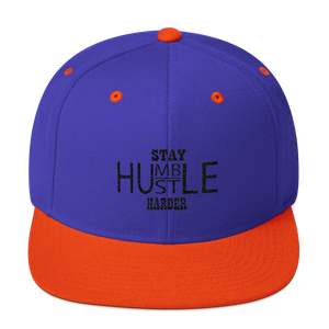 Stay Humble/Hustle Harder (Black Print) Snapback Hat