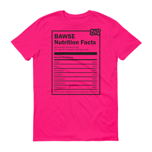 Bawse - Nutrition Facts (Black)