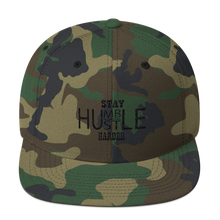 Stay Humble/Hustle Harder (Black Print) Snapback Hat