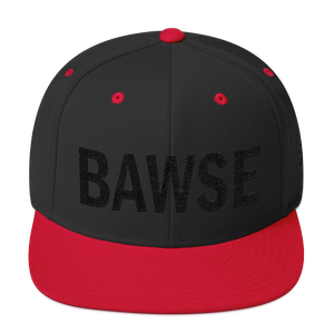 BAWSE Big Brand (Black Print) Snapback Hat