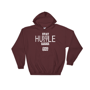 Stay Humble/Hustle Harder Hoodie (White)