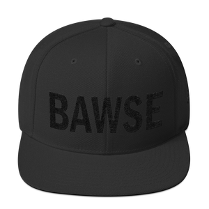 BAWSE Big Brand (Black Print) Snapback Hat