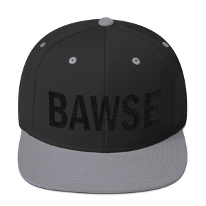 BAWSE Big Brand (Black Print) Snapback Hat