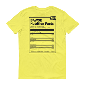 Bawse - Nutrition Facts (Black)