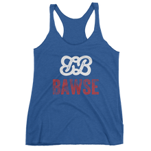 Bawse - The Original Racerback Tank (White Logo Red Brand)