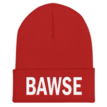 BAWSE Big Brand (White Print) - Cuffed Beanie