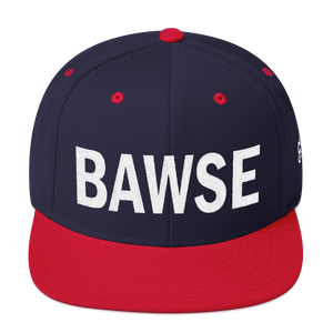 BAWSE Big Brand (White Print) Snapback Hat