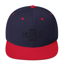 Stay Humble/Hustle Harder (Black Print) Snapback Hat