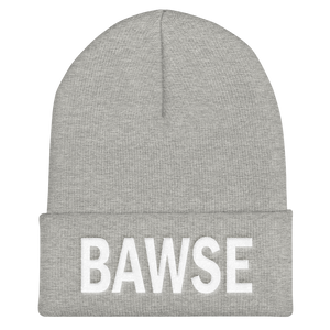 BAWSE Big Brand (White Print) - Cuffed Beanie