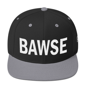 BAWSE Big Brand (White Print) Snapback Hat