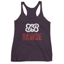 Bawse - The Original Racerback Tank (White Logo Red Brand)