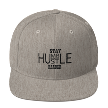 Stay Humble/Hustle Harder (Black Print) Snapback Hat