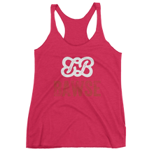 Bawse - The Original Racerback Tank (White Logo Red Brand)