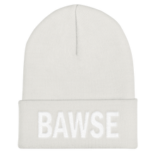 BAWSE Big Brand (White Print) - Cuffed Beanie