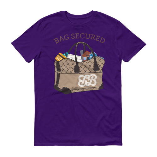 Bag Secured (Pink Text White Logo)