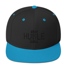 Stay Humble/Hustle Harder (Black Print) Snapback Hat