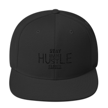 Stay Humble/Hustle Harder (Black Print) Snapback Hat