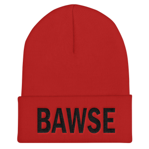 BAWSE Big Brand (Black Print) - Cuffed Beanie