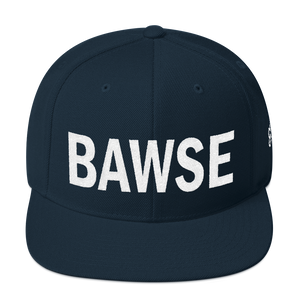 BAWSE Big Brand (White Print) Snapback Hat