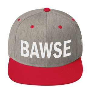 BAWSE Big Brand (White Print) Snapback Hat