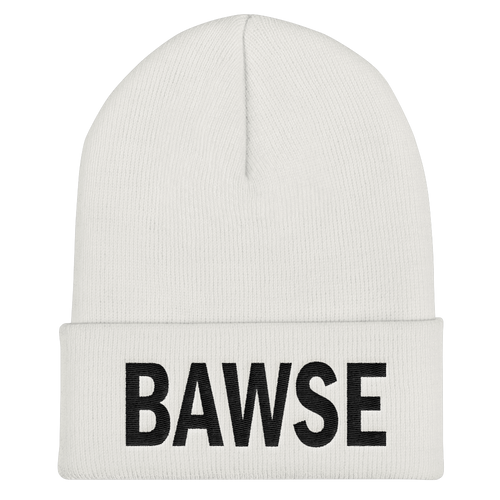 BAWSE Big Brand (Black Print) - Cuffed Beanie