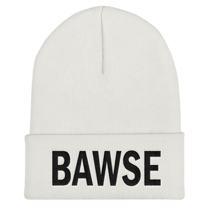 BAWSE Big Brand (Black Print) - Cuffed Beanie