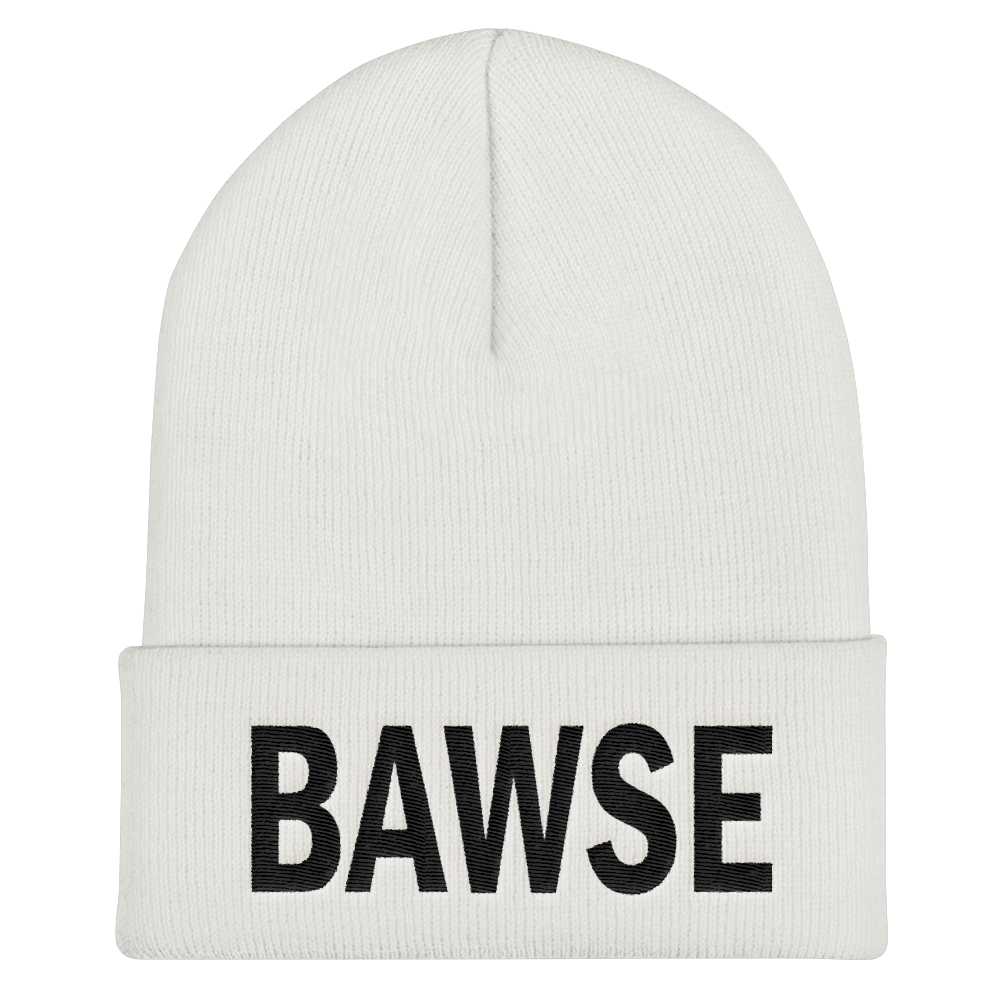 BAWSE Big Brand (Black Print) - Cuffed Beanie