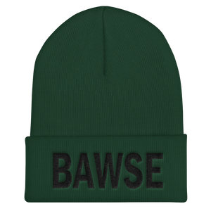 BAWSE Big Brand (Black Print) - Cuffed Beanie