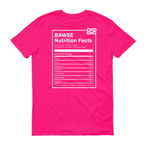 Bawse - Nutrition Facts (White)