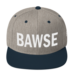 BAWSE Big Brand (White Print) Snapback Hat