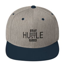 Stay Humble/Hustle Harder (Black Print) Snapback Hat