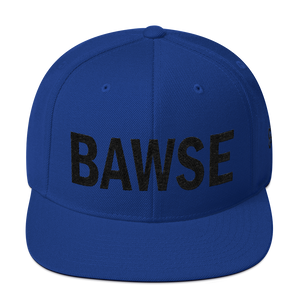 BAWSE Big Brand (Black Print) Snapback Hat