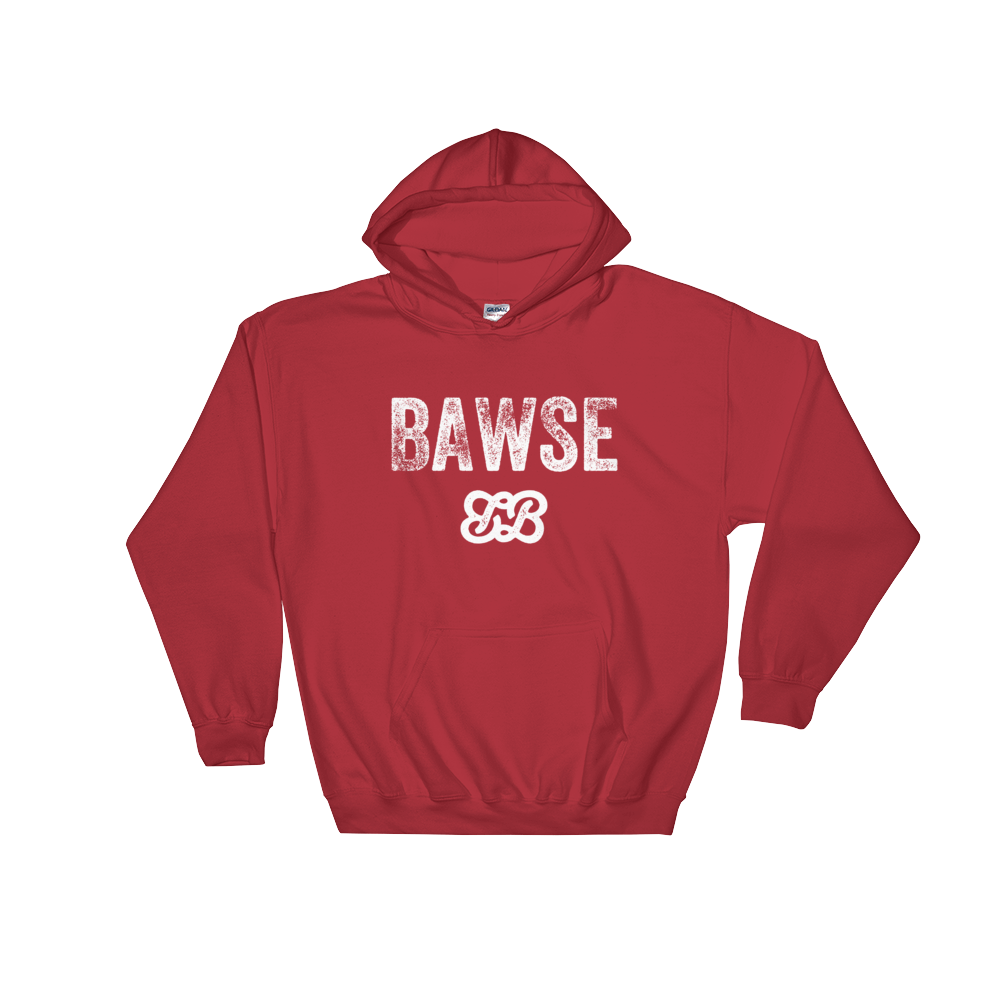 BAWSE Big Brand Small Logo White Hoodie Bawse Empire Apparel