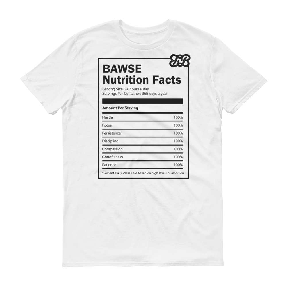 Bawse - Nutrition Facts (Black)