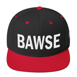 BAWSE Big Brand (White Print) Snapback Hat