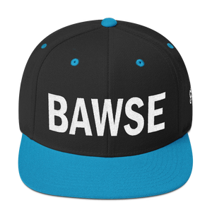 BAWSE Big Brand (White Print) Snapback Hat