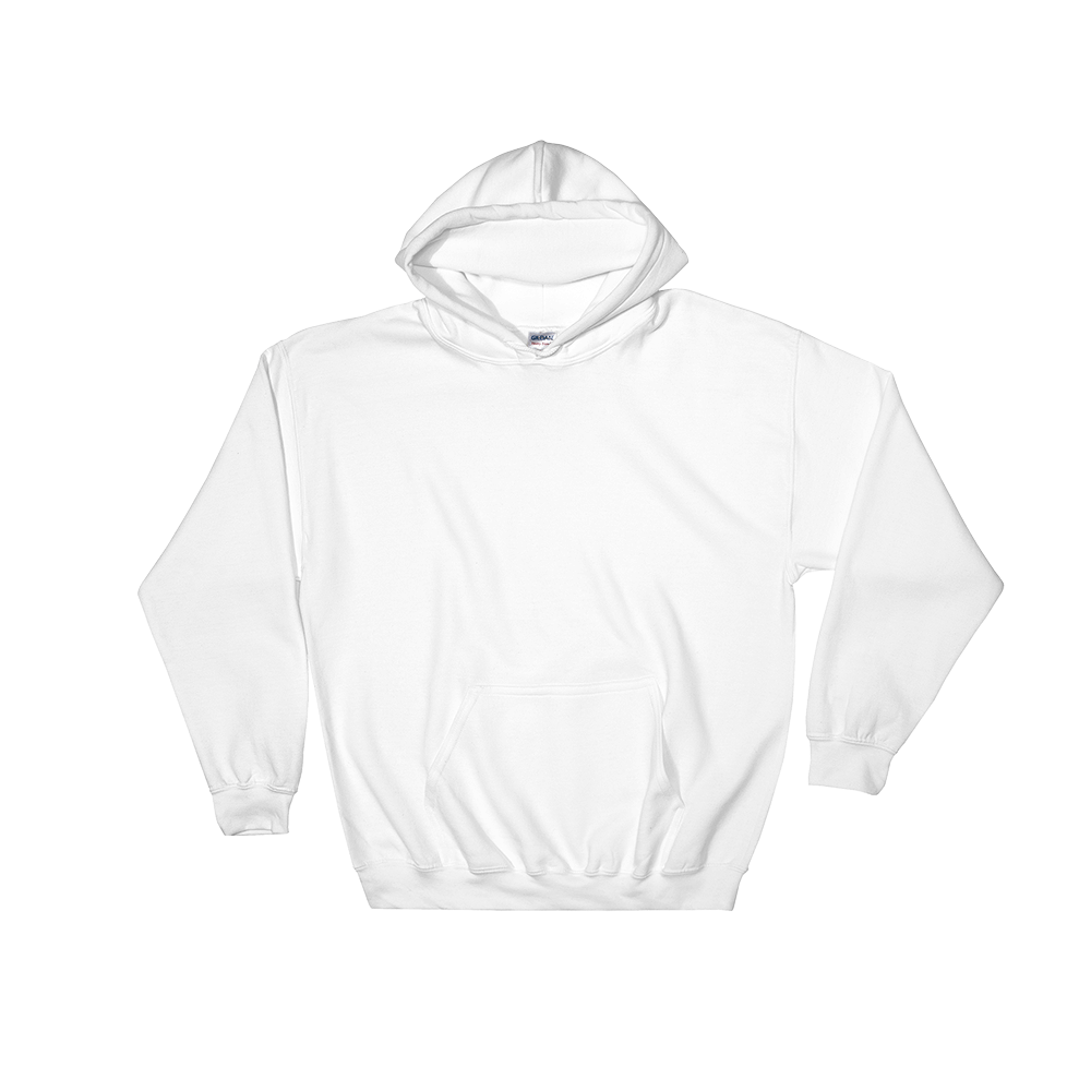 White hoodie 2024 front