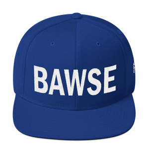 BAWSE Big Brand (White Print) Snapback Hat