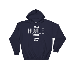 Stay Humble/Hustle Harder Hoodie (White)