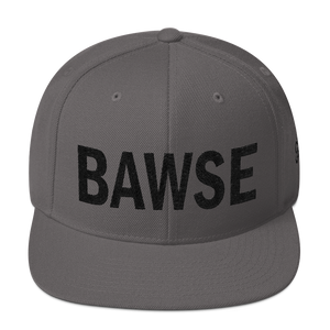 BAWSE Big Brand (Black Print) Snapback Hat