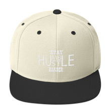 Stay Humble/Hustle Harder (White Print) Snapback Hat