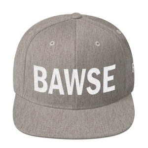 BAWSE Big Brand (White Print) Snapback Hat