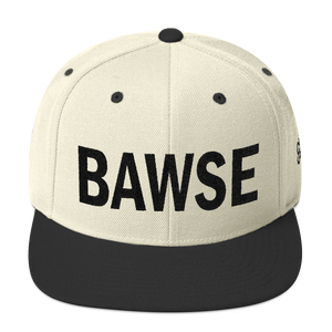 BAWSE Big Brand (Black Print) Snapback Hat