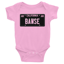 Bawse - Cali License Plate (Black) Infant Bodysuit