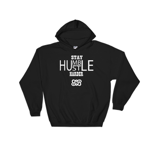 Stay Humble/Hustle Harder Hoodie (White)