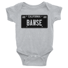 Bawse - Cali License Plate (Black) Infant Bodysuit