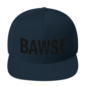 BAWSE Big Brand (Black Print) Snapback Hat