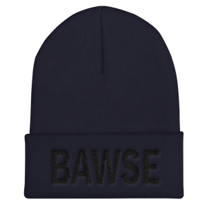 BAWSE Big Brand (Black Print) - Cuffed Beanie