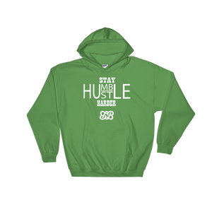 Stay Humble/Hustle Harder Hoodie (White)